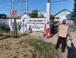 TNI Bersama Tim Gugus Covid-19 Kota Lhokseumawe Laksanakan penyemprotan cairan Desinfektan