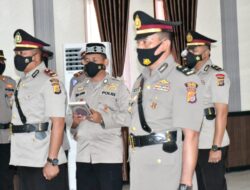 Kapolres Aceh Timur Pimpin Upacara SerahTerima Jabatan Kasat dan Kapolsek