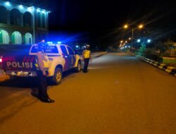 Sat Lantas Polres Buol Gelar Blue Light Patrol, Jaga Keamanan berlalu Lintas