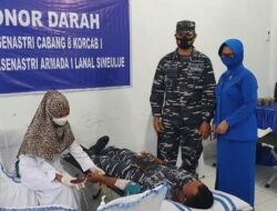 Lanal Simeulue Donor Darah Serentak Dalam Rangka Memperingati HUT RI Ke-76 & HUT Jalasenastri Ke 75,