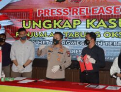 Respon Cepat, Polres Gresik Amankan Penjual Tabung Oksigen Nakal dengan Harga Tinggi