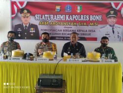 Jaga Sinergitas, Pesan Kapolres Bone Saat Silaturahmi Bersama Forkopimcam dan Kepala Desa/Lurah Di Kantor Kecamatan Sibulue