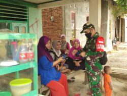 Pentingnya menggunakan masker,Kopda Ihksan selalu ingatkan warga binaan.