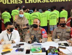 Polres Lhokseumawe Ringkus 11 Tersangka Penyalahgunaan Narkotika