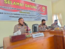 Bidkum Polda Aceh gelar penyuluhan hukum di Polres Bener Meriah