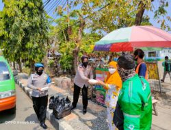 Kegiatan Posko Dapur Umum Polres Subang Bagi-Bagi Nasi Kotak Peduli Covid-19 Di Kab. Subang