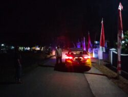 Jaga Kamtibmas Malam Hari, Personil Polsek Bontonompo Tingkatkan Giat Patroli Blue Light