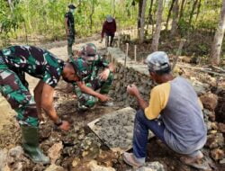 Pavingisasi Jalan Di Dusun Pompongan,Sudah Mencapai 35%.