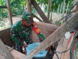 Panas Hujan Bukan Halangan Satgas TMMD Reguler Ke-112 Kodim 0103/Aceh Utara