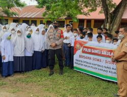 Kapolsek Simpang Keuramat Sosialisasi Vaksin ke Kalangan Siswa Aman Dan Hala