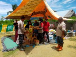 Polres Lhokseumawe Serahkan Bantuan Masa Panik Kepada Korban Banjir di Panggoi