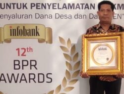 BPR Bobato Lestari diPercayakan Untuk menerima Penghargaan Pada Infobank Awards 2021