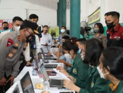 Gebyar Vaksinasi Mahasiswa dan Polri, Kapoldasu : Terimakasih untuk kerjasamanya para Mahasiswa