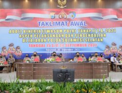 Taklimat Awal Wasrik Itwasum Polri Tahap II T.A. 2021 Polda Sulsel Dibuka Langsung Oleh Kapolda Sulsel