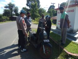 Cegah Penyebaran Covid-19 Polsek Parangloe Gencarkan Oprasi Yustisi