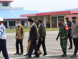 Forkopimda Aceh Termasuk Kapolda Aceh Jemput Kedatangan Presiden RI Ke Aceh