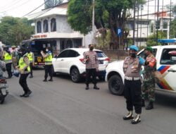 Patroli Gabungan Dalam Rangka Pemberlakuan Pembatasan Kegiatan Masyarakat