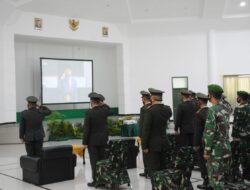 Korem 084/BJ,ikuti Upacara Kesaktian Pancasila tahun 2021 Secara Vitual.