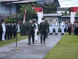 Sambut HUT TNI Ke -76 Dandim 0115 Simeulue, Pimpin Upacara Ziarah dan Tabur Bunga di Taman Makam Bahagia