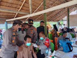 Kapolres Pandji Santoso mengajak warga Masyarakat Simeulue agar melaksanakan Vaksinasi,