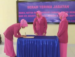 Nyonya Mala Agung Pimpin Serah Terima Wakil Ketua Bhayangkari Cabang Bener Meriah