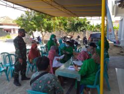 Forkopimka Tlanakan Bersama Puskesmas,Gelar Gerai Vaksinasi Terpadu.