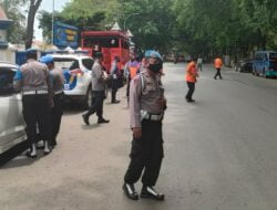 Jajaran Personel Polres Subang Terus Laksanakan Patroli Gabungan Skala Besar Dalam Rangka PPKM Level 3