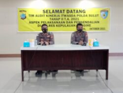 Audit Kinerja Itwasda Polda Sulut Tahap II T.A 2021 Aspek Pelaksanaan dan Pengendalian di Polres Kepl. Sangihe