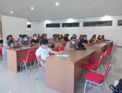 Personil Polres Kepl. Sangihe mengikuti Test Psicologi.