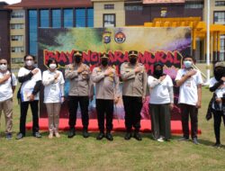 28 Tim Semarakkan Gelaran Bhayangkara Mural Festival 2021 Polda Riau.