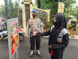 Kapolres Terus Monitoring Prokes, Masuk Polres Subang Wajib Scan QR Code