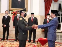 Presiden RI Ir. H. Joko Widodo melantik Jenderal TNI Andika Perkasa sebagai Panglima TNI