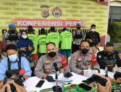 Polres Lhokseumawe Ringkus Empat Kurir Narkoba dan Amankan 9 Kg Barang Bukti