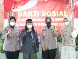 Kapolres Hadiri Pelatihan Kegiatan Bakti Sosial Pelatihan Buat Batik Jumputan Rumah Kreatif Mobile