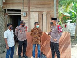 Kapolres Lhokseumawe Bantu Material Bangunan Rehab Rumah Keluarga Anak Korban Pencabulan