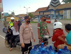 Dalam Operasi Yustisi,Tim Gabungan Imbau Pengendara Selalu Gunakan Masker