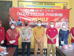 Kegiatan Gerai Vaksin Covid 19  Persisi Mobile Yang Bertempat Di Mako Polsek Binong