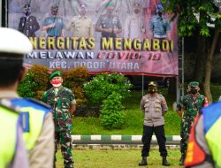 Danrem 061/Sk Brigjen TNI Achmad Fauzi Pada Apel Sinergitas Tiga Pilar Ingatkan Cegah Penularan Omicron Utamanya Adalah Vaksin