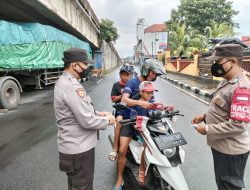 Pelaksanaan Himbauan Pendisiplinan Protokol Kesehatan Covd-19, Dan Pembagian Masker Dalam Rangka PPKM 