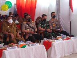 Mendampingi Kapolda Sumut dan Pangdam I BB, Kapolresta Deli Serdang Ikuti Zoom Meeting dengan Kapolri, pada gelaran Vaksinasi Serentak