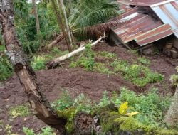 Astaga!!! Akibat Hujan Lebat Disertai Angin Mengakibatkan Tanah Longsor Di Wilayah Kab.Sinjai..