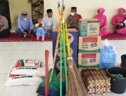 Kapolres Lhokseumawe Serahkan Bantuan Sembako ke Dayah Madinatuddiniyah Darul Huda Meurah Mulia