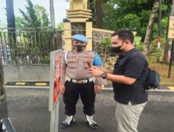 Hindari Omicron, Masuk Polres Subang Wajib Lakukan Scaning QR Barcode Aplikasi Peduli Lindungi