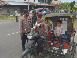 Pendisiplinan Prokes di Wilkum Polres Lhokseumawe, Tim Gabungan Tegur Tiga Pelanggar