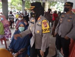 Walaupun Hari Libur Jajaran Polres Subang Tetap Mendukung Program Pemerintah Dalam Capaian Vaksinasi Di Kabupaten Subang