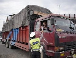 Operasi Keselamatan Seulawah 2022, Polantas Lhokseumawe Lakukan Penertiban Terhadap Truk ODOL