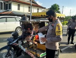 Operasi Yustisi Sore, Polres Lhokseumawe Bersama Tim Gabungan Minta Pelanggar Pakai Masker