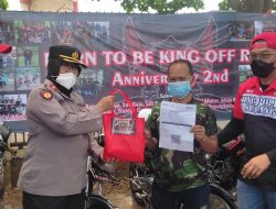 Komunitas Pecinta Motor RX King Gelar Kegiatan Vaksinasi Bagi Masyarakat Di Halaman Parkir Sirkuit Garry Mang