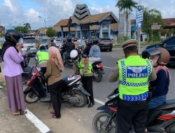 Operasi Keselamatan Seulawah 2022, Satlantas Polres Lhokseumawe Tertibkan Puluhan Ranmor