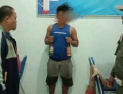 Satpol PP dan WH Simeulue Mengamankan Inisial RH diduga Menjual Minuman Keras